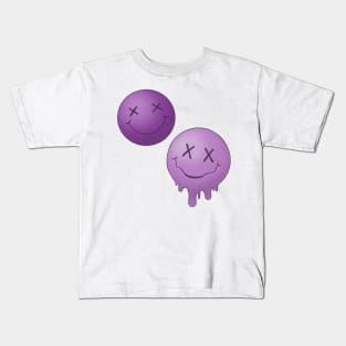 Purple Smiley Kids T-Shirt